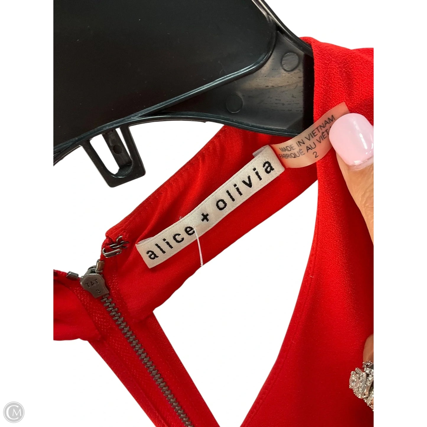 Dress Designer By Alice + Olivia In Red, Size: 2