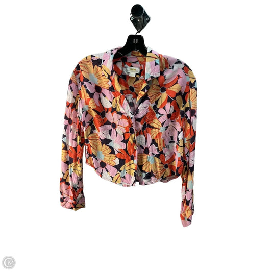 Top Long Sleeve By Maeve In Floral Print, Size: Xs