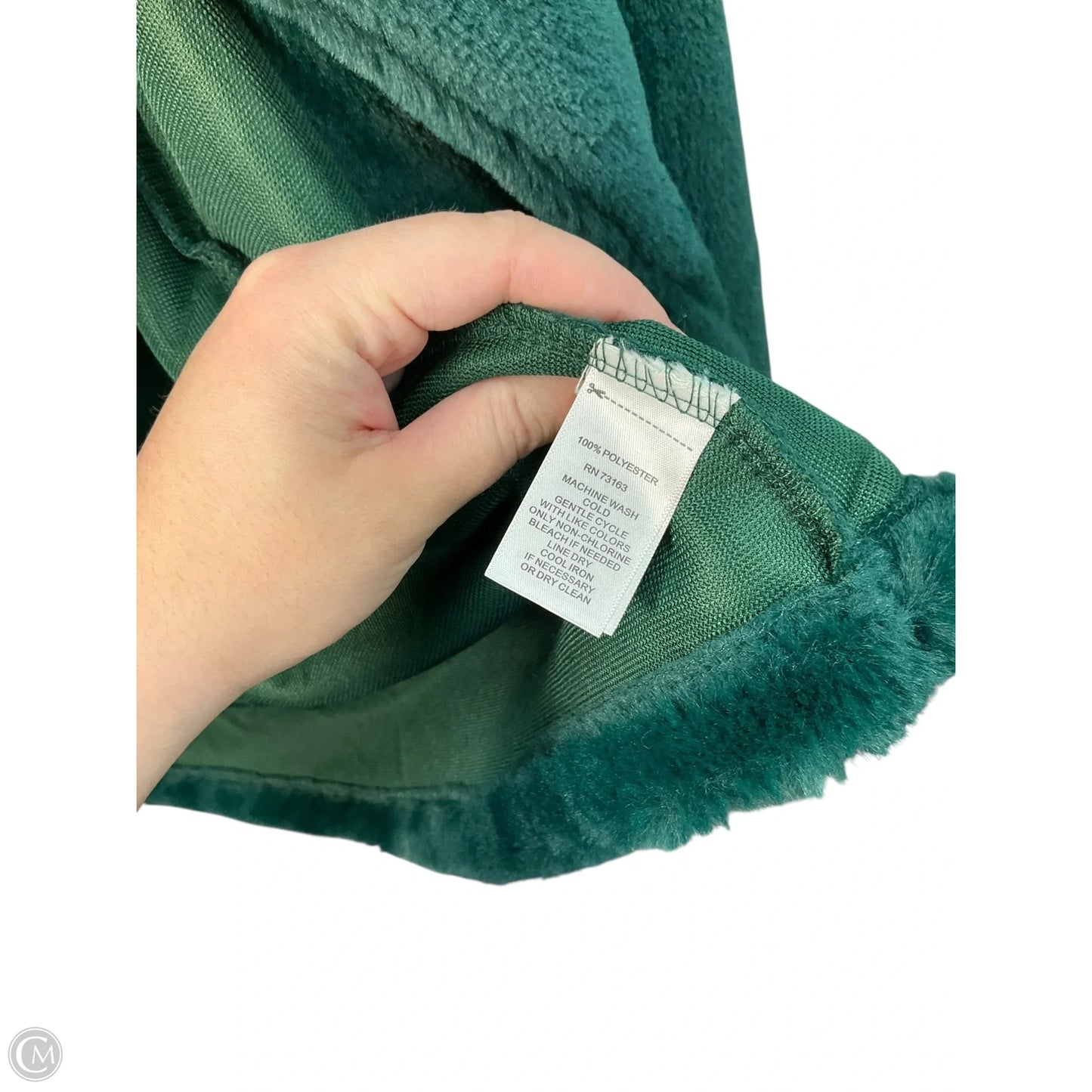Jacket Fleece By Melissa Paige In Green, Size: Xl