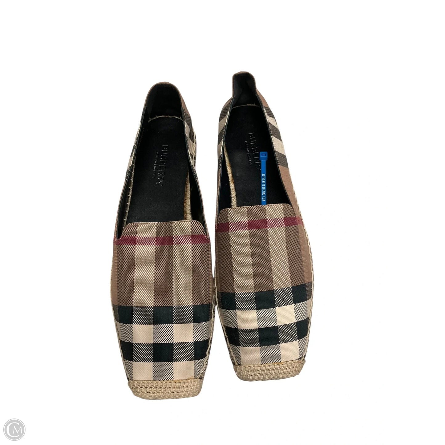 Shoes Luxury Designer By Burberry In Brown, Size: 9.5