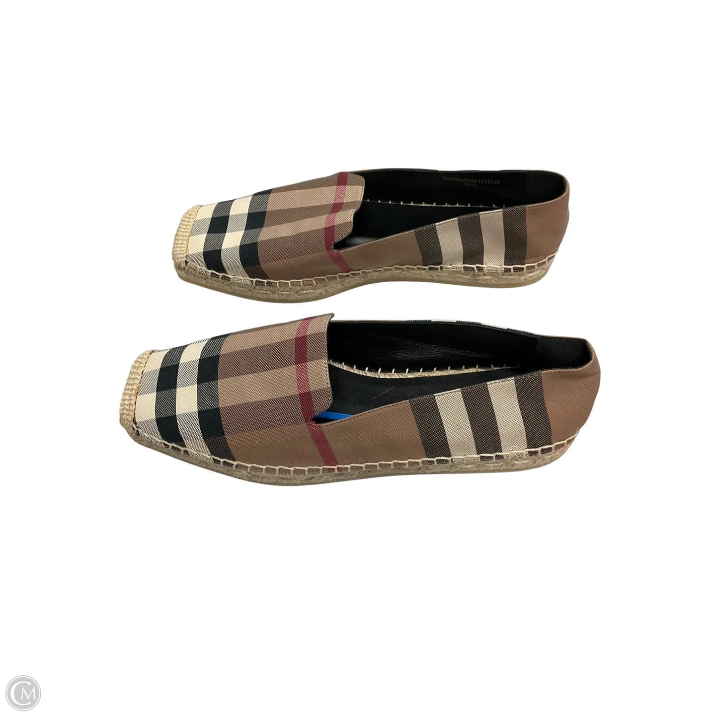 Shoes Luxury Designer By Burberry In Brown, Size: 9.5