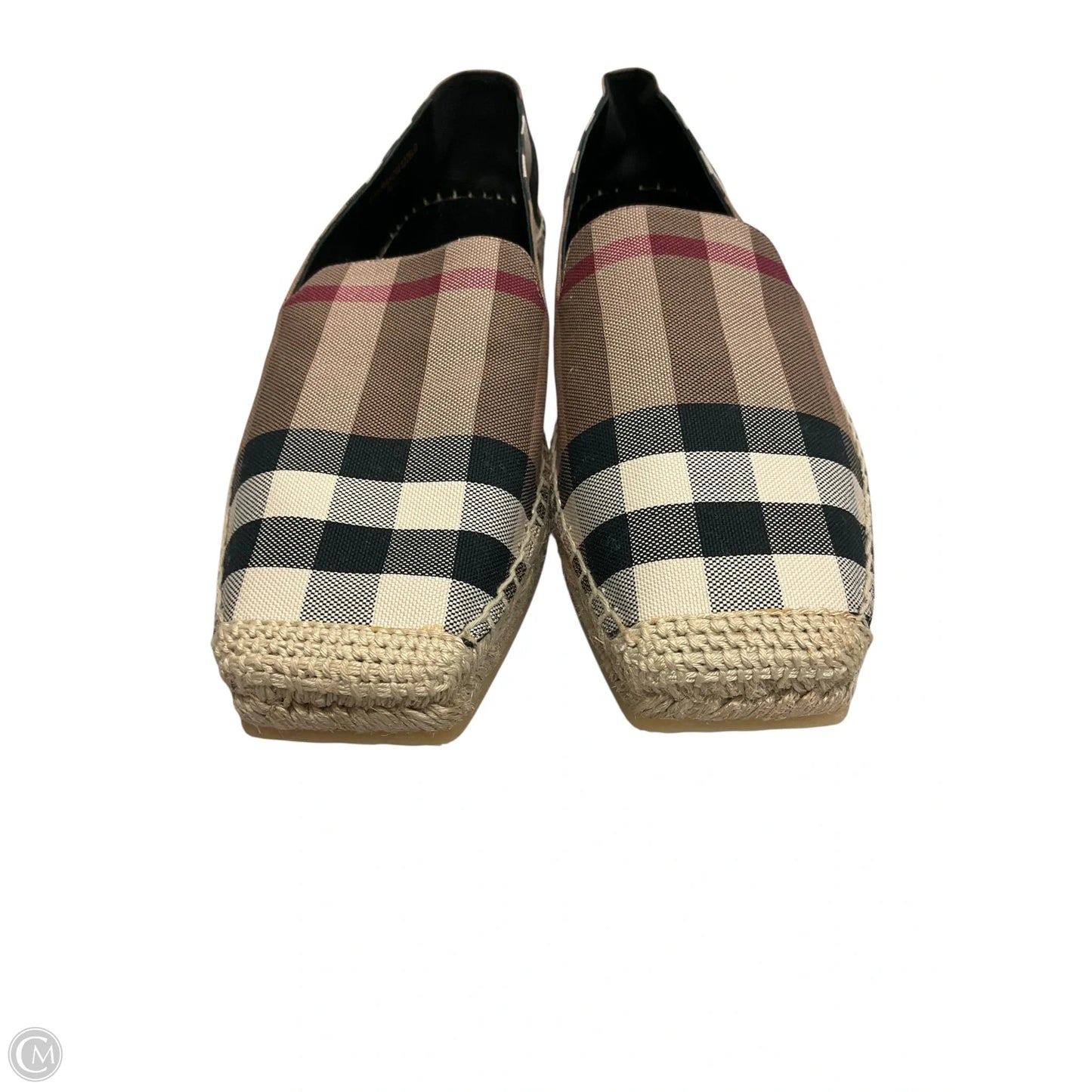 Shoes Luxury Designer By Burberry In Brown, Size: 9.5