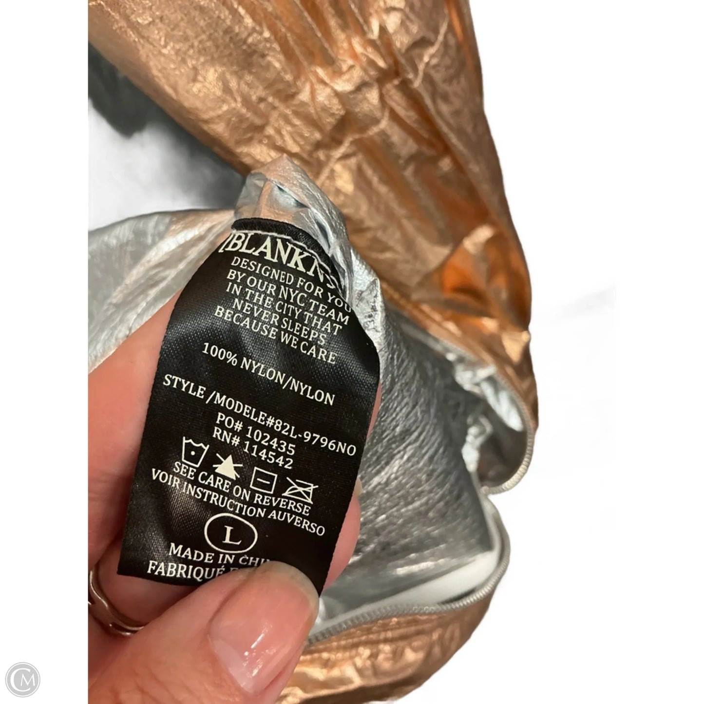 Jacket Other By Blanknyc In Silver, Size: Xl