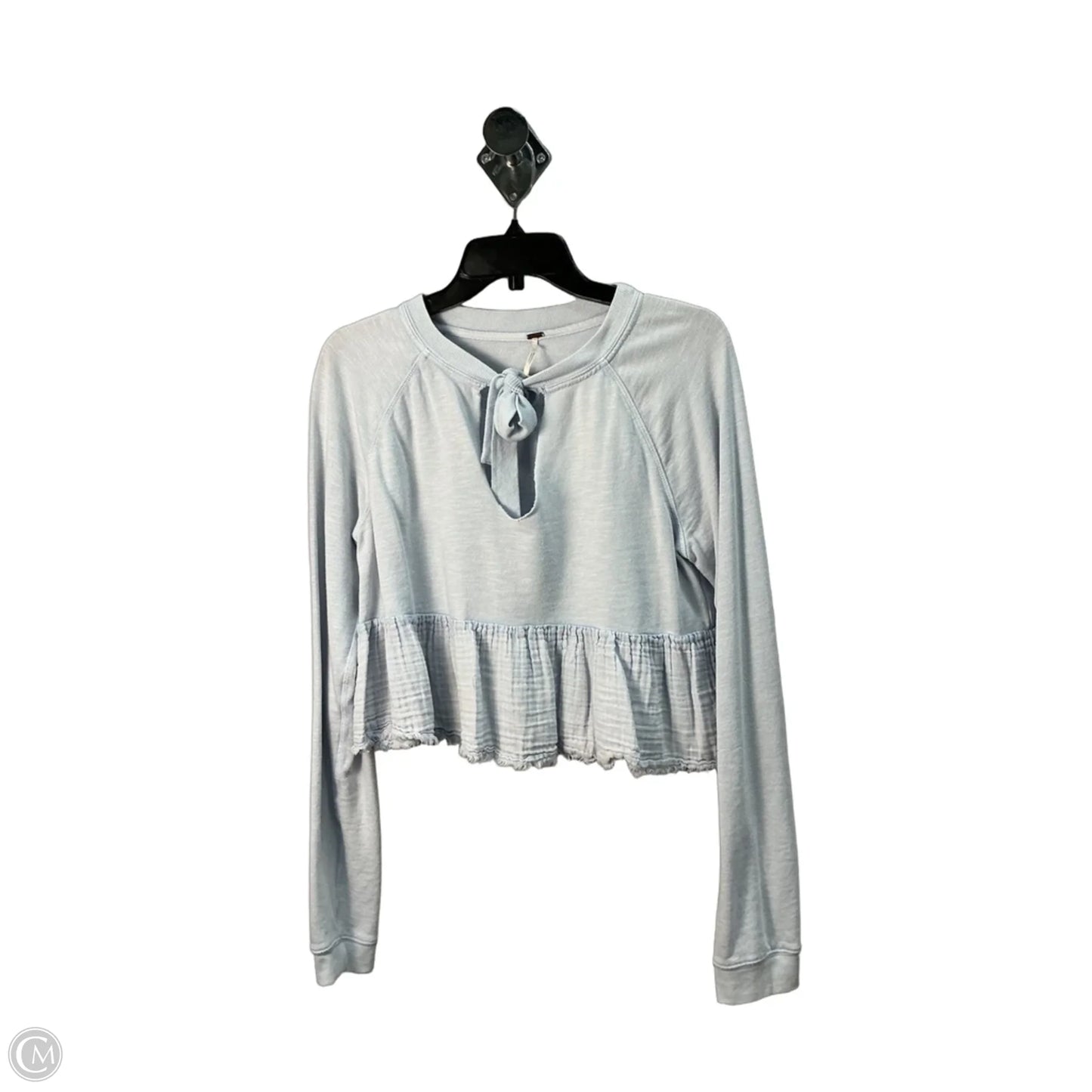 Top Long Sleeve Basic By Free People In Blue, Size: M