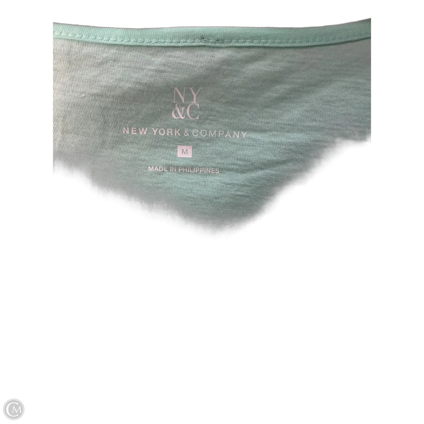 Top Sleeveless By New York And Co In Green, Size: M