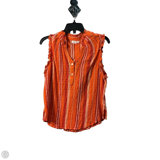 Top Sleeveless By Thml In Orange, Size: L