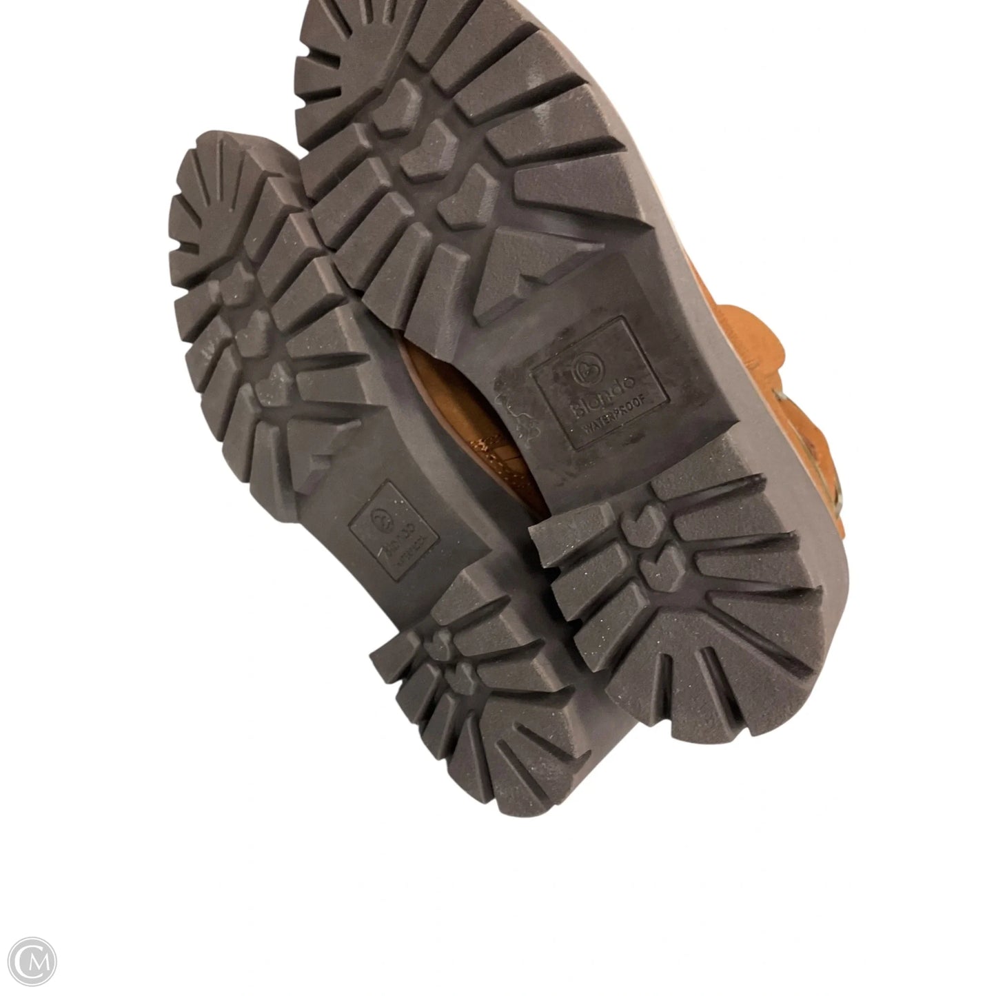 Boots Ankle Flats By Blondo In Brown, Size: 7.5