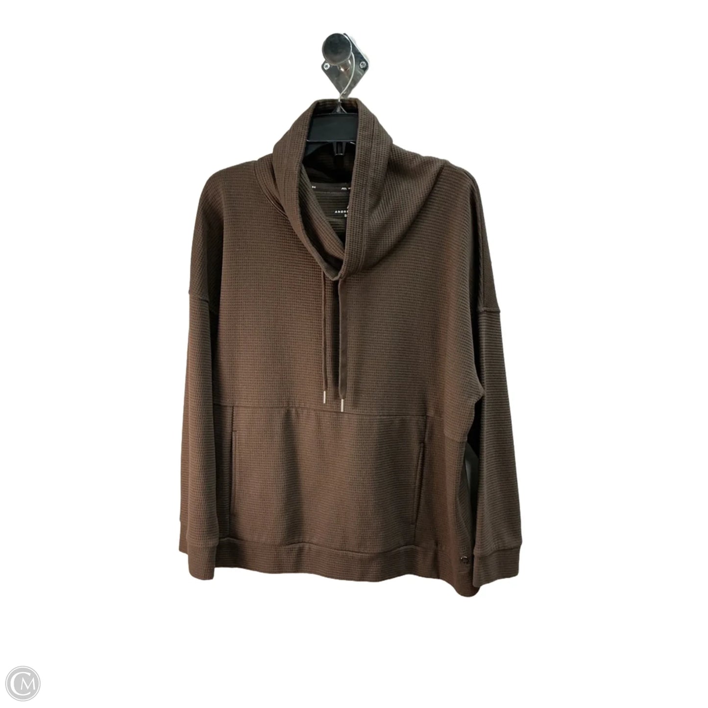 Athletic Jacket By Andrew Marc In Brown, Size: 18