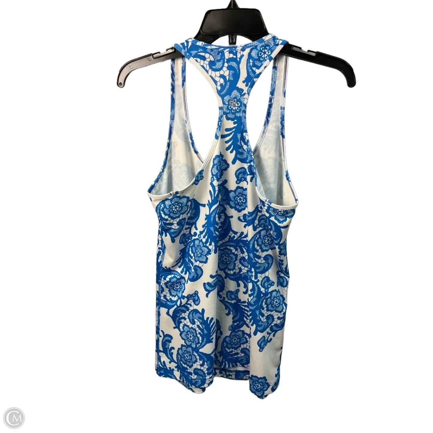 Athletic Tank Top By Lululemon In Blue & White, Size: L