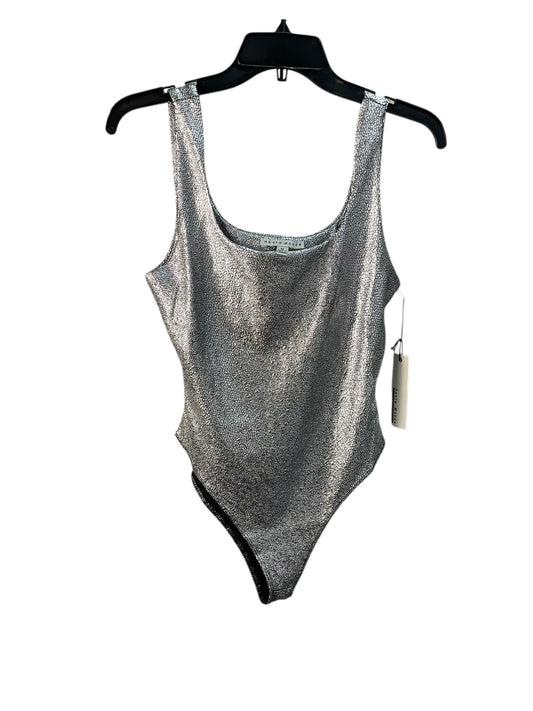 Bodysuit By Haute Monde In Silver, Size: M