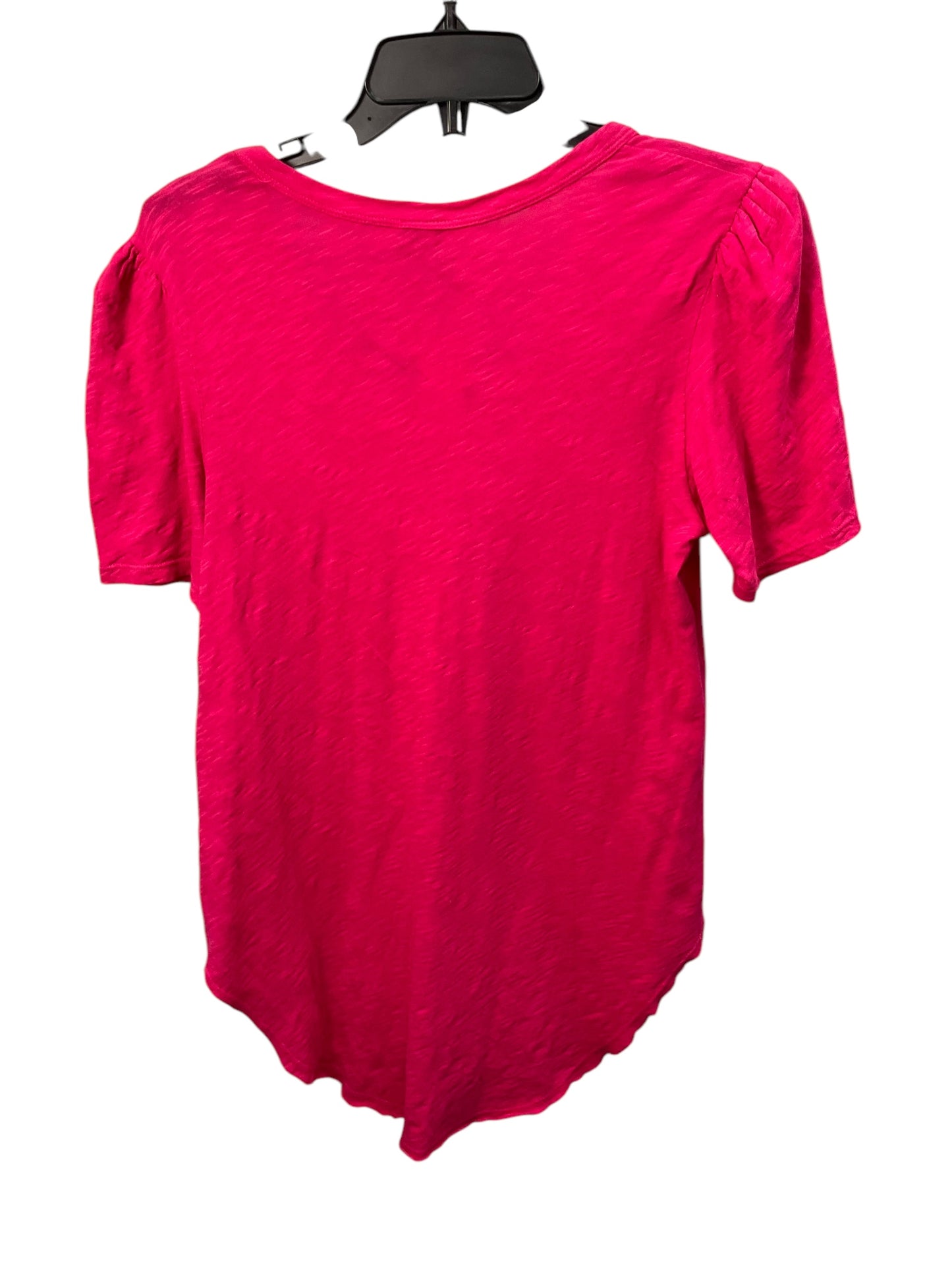 Top Short Sleeve By Left Of Center In Pink, Size: S