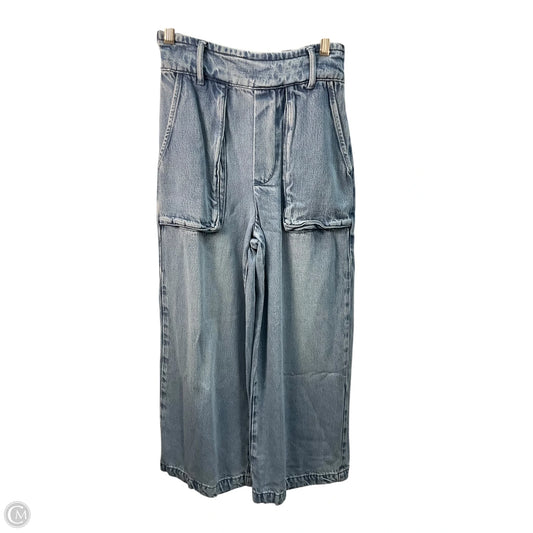 Jeans Wide Leg By Free People In Blue Denim, Size: Xs