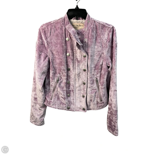 Jacket Faux Fur & Sherpa By We The Free In Purple, Size: Xs