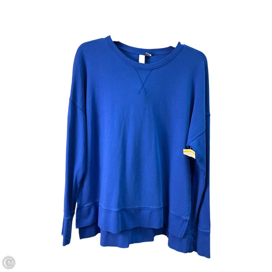 Sweatshirt Crewneck By Sweaty Betty In Blue, Size: L