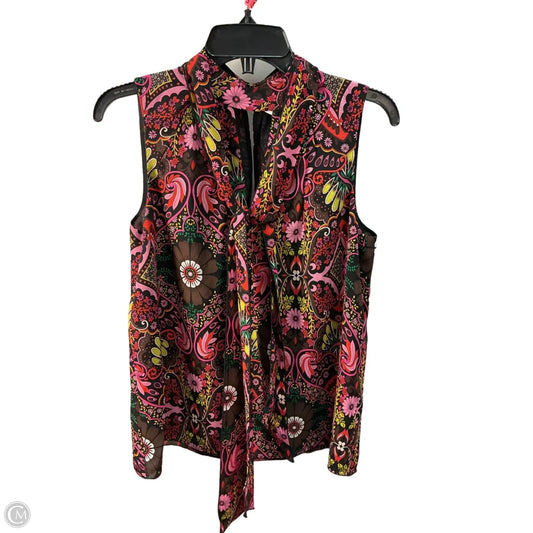 Top Sleeveless By Trina Turk In Red, Size: S