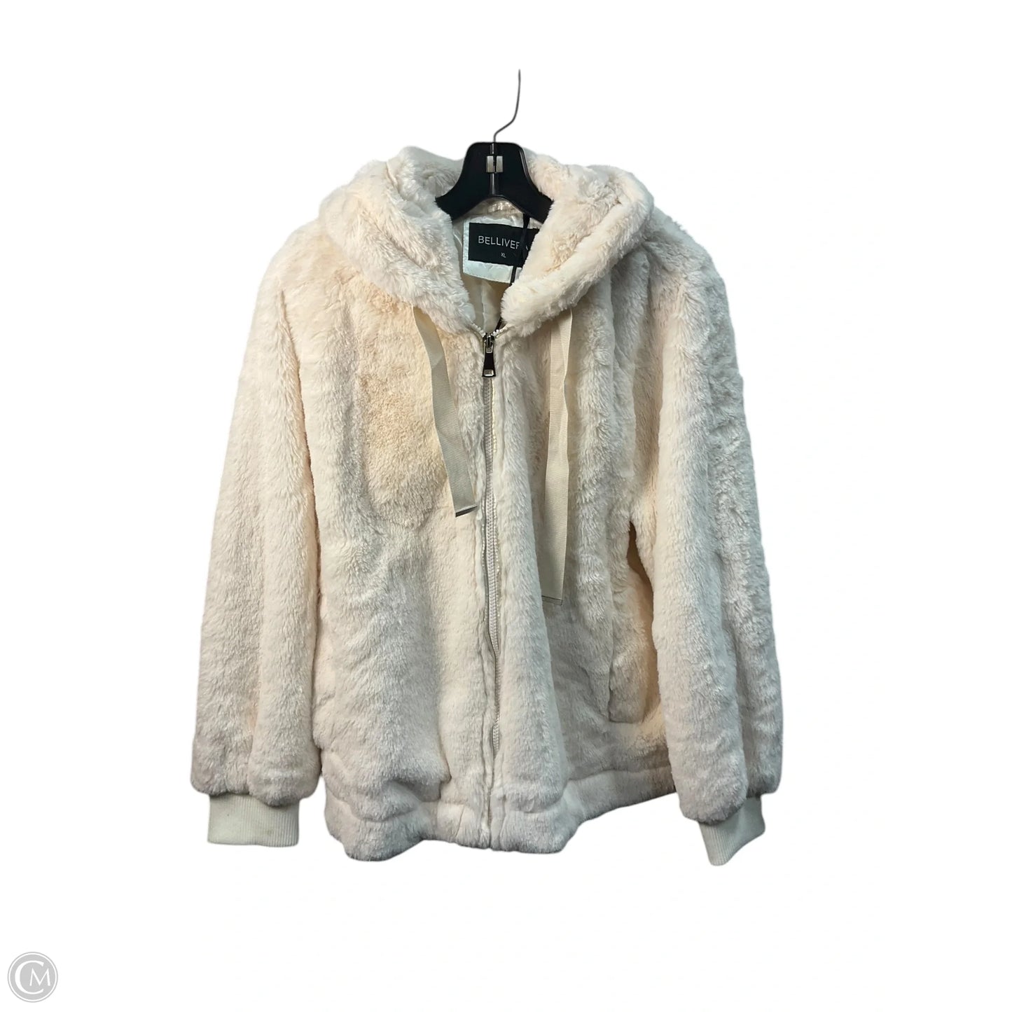 Jacket Faux Fur & Sherpa By Cmc In Beige, Size: Xl