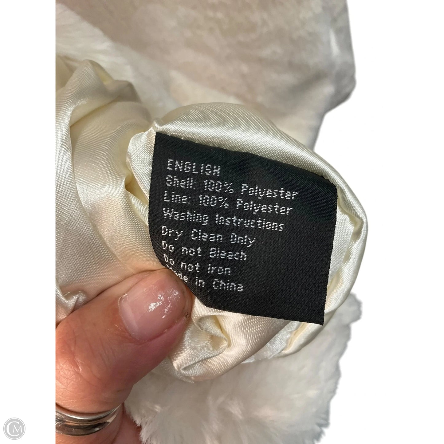 Jacket Faux Fur & Sherpa By Cmc In Beige, Size: Xl