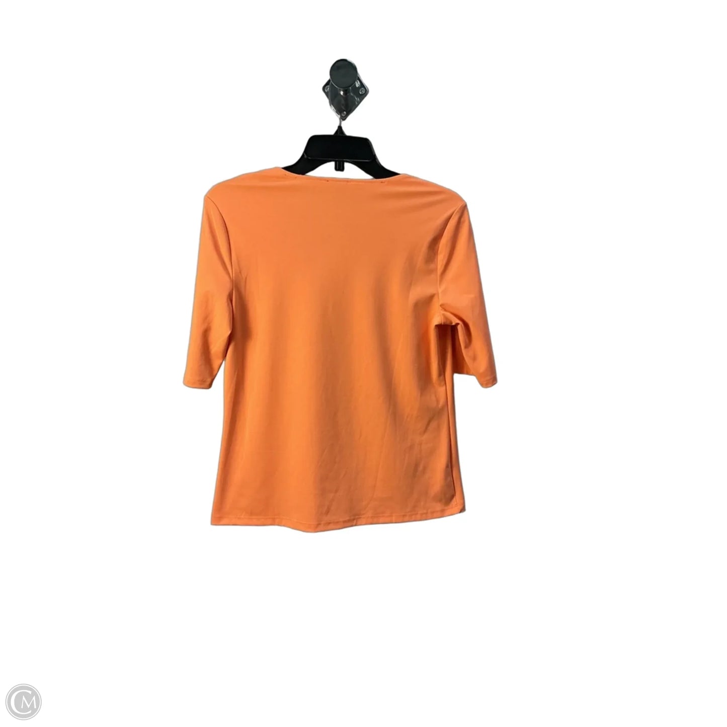 Top Short Sleeve By Ann Taylor In Orange, Size: S
