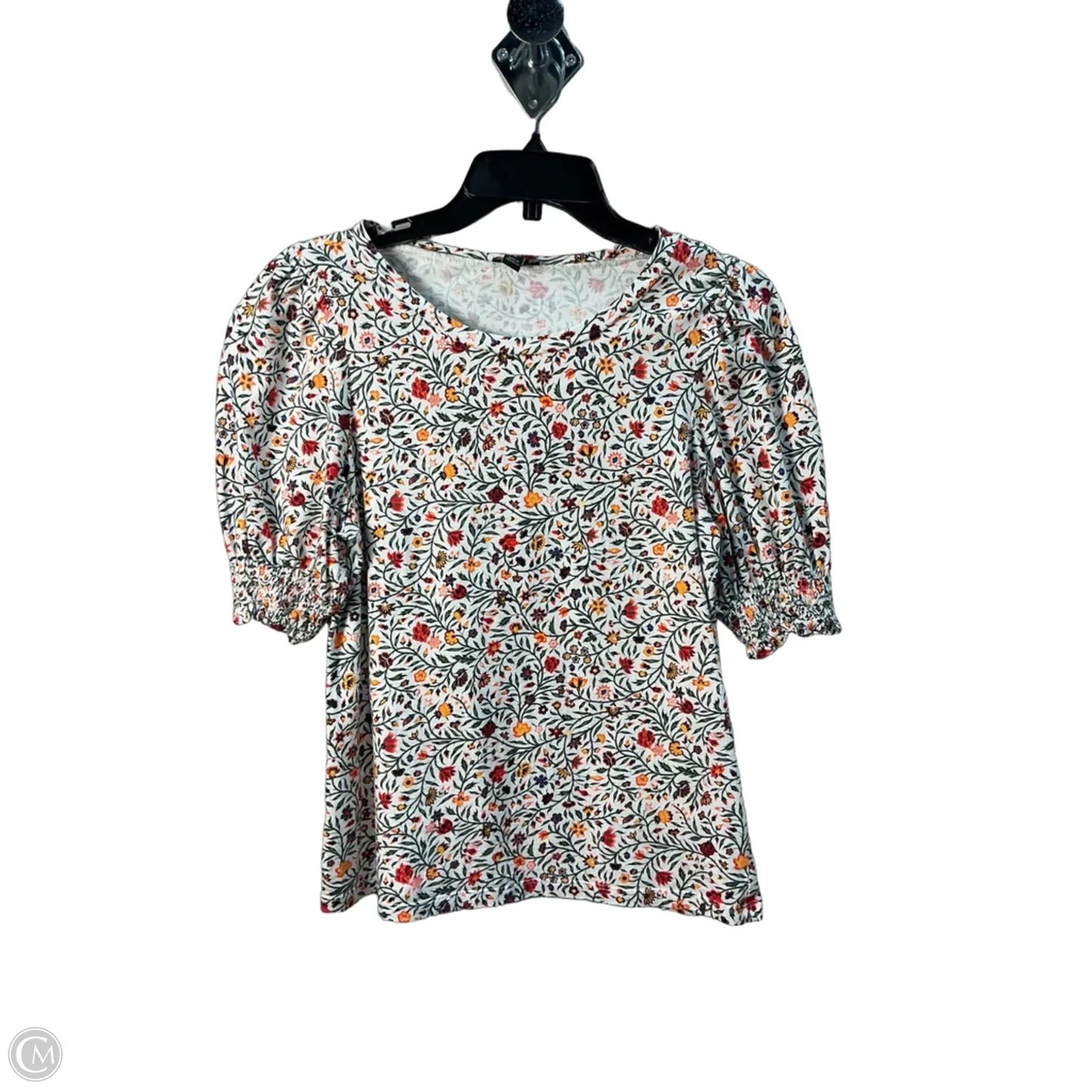 Top Short Sleeve By Ann Taylor In Green, Size: S