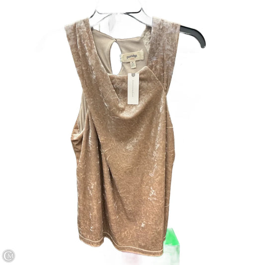 Top Sleeveless By Porridge In Tan, Size: M