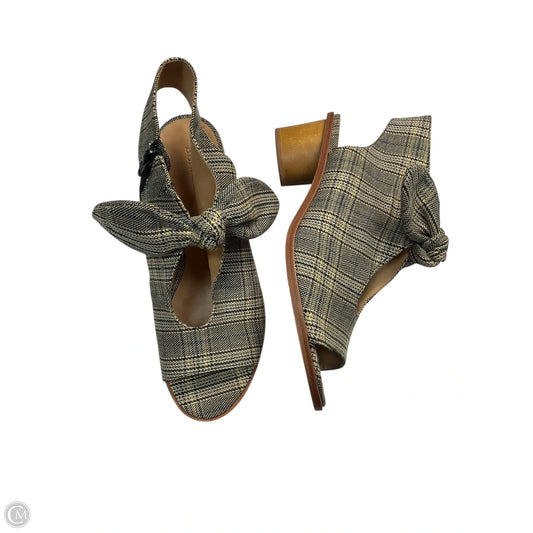 Boots Ankle Heels By Bernardo In Plaid Pattern, Size: 8