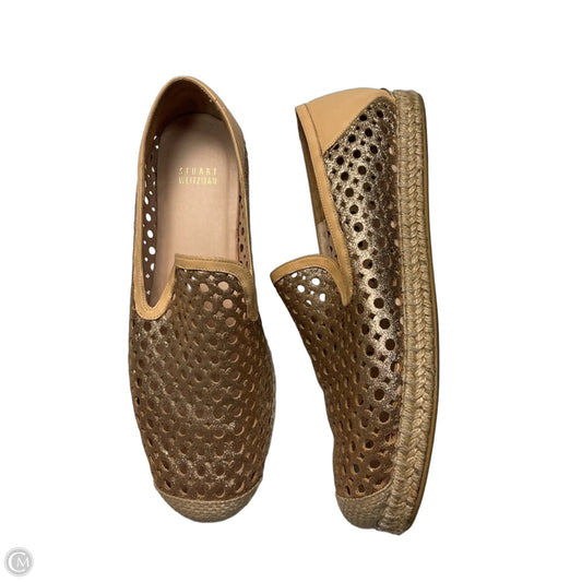 Shoes Designer By Stuart Weitzman In Gold, Size: 9
