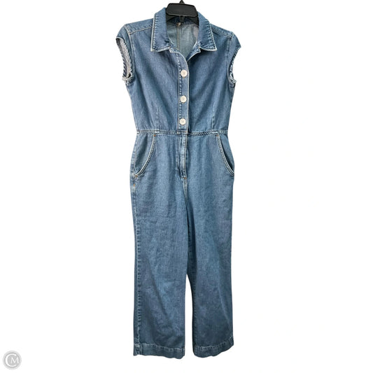 Jumpsuit By Free People In Blue Denim, Size: 2