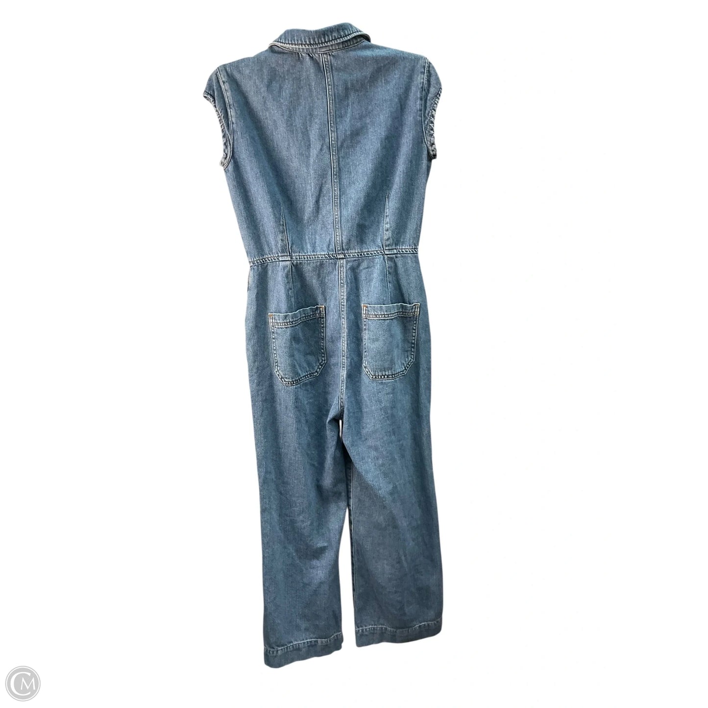 Jumpsuit By Free People In Blue Denim, Size: 2