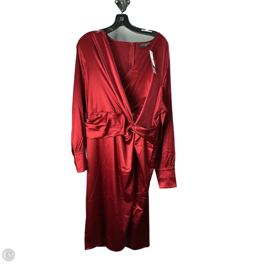 Dress Casual Maxi By Lane Bryant In Red, Size: 20