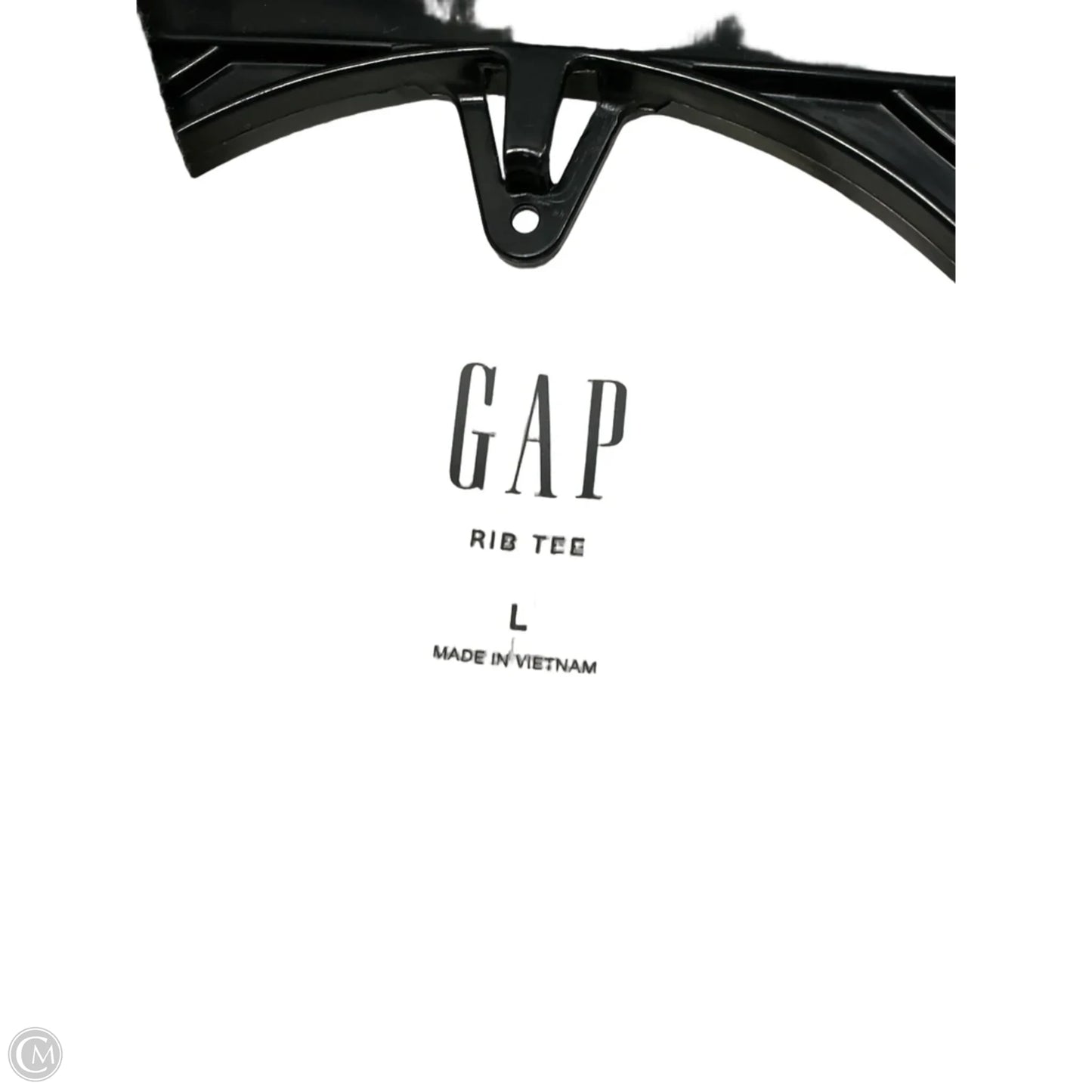 Top 3/4 Sleeve Basic By Gap In White, Size: L