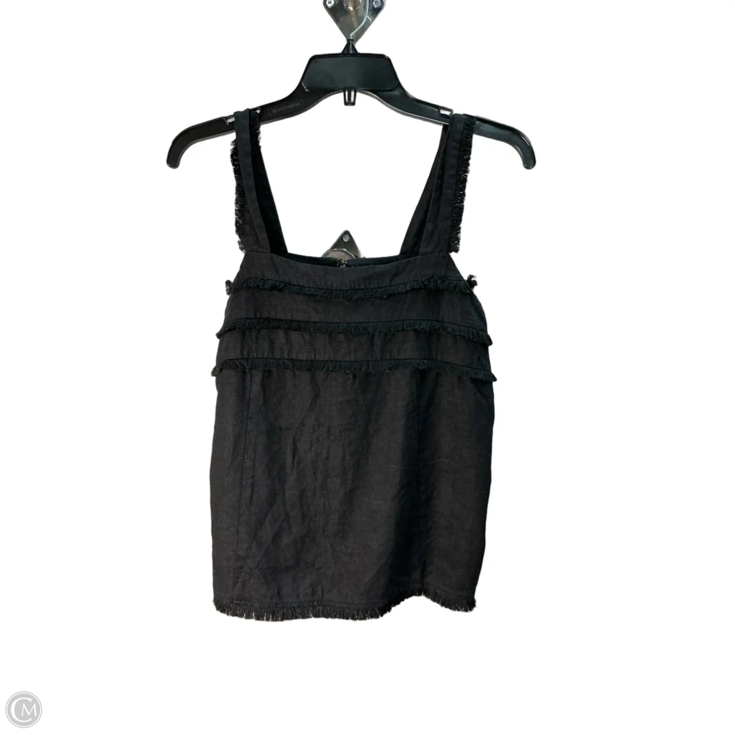 Top Sleeveless By Loft In Black, Size: S