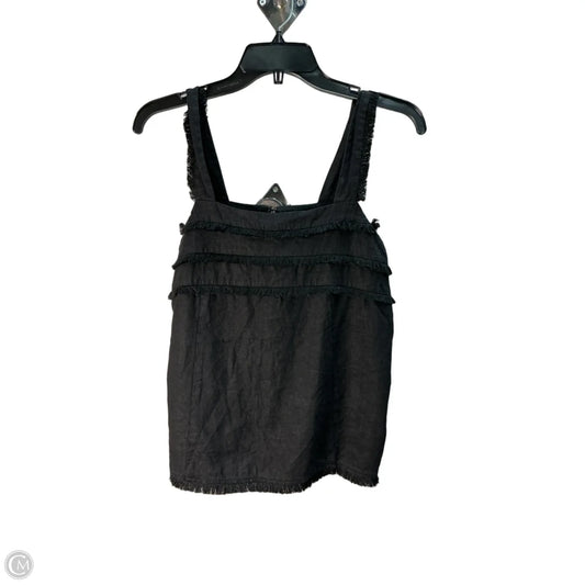Top Sleeveless By Loft In Black, Size: S