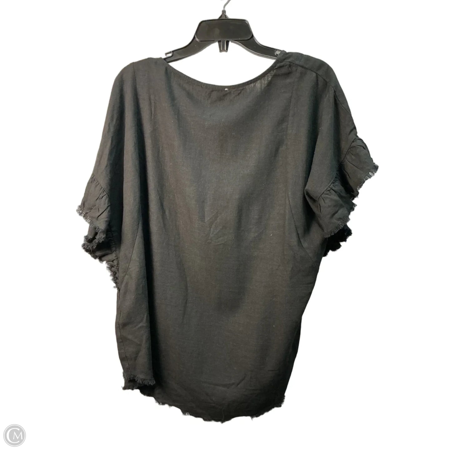 Top Short Sleeve By Umgee In Black, Size: L