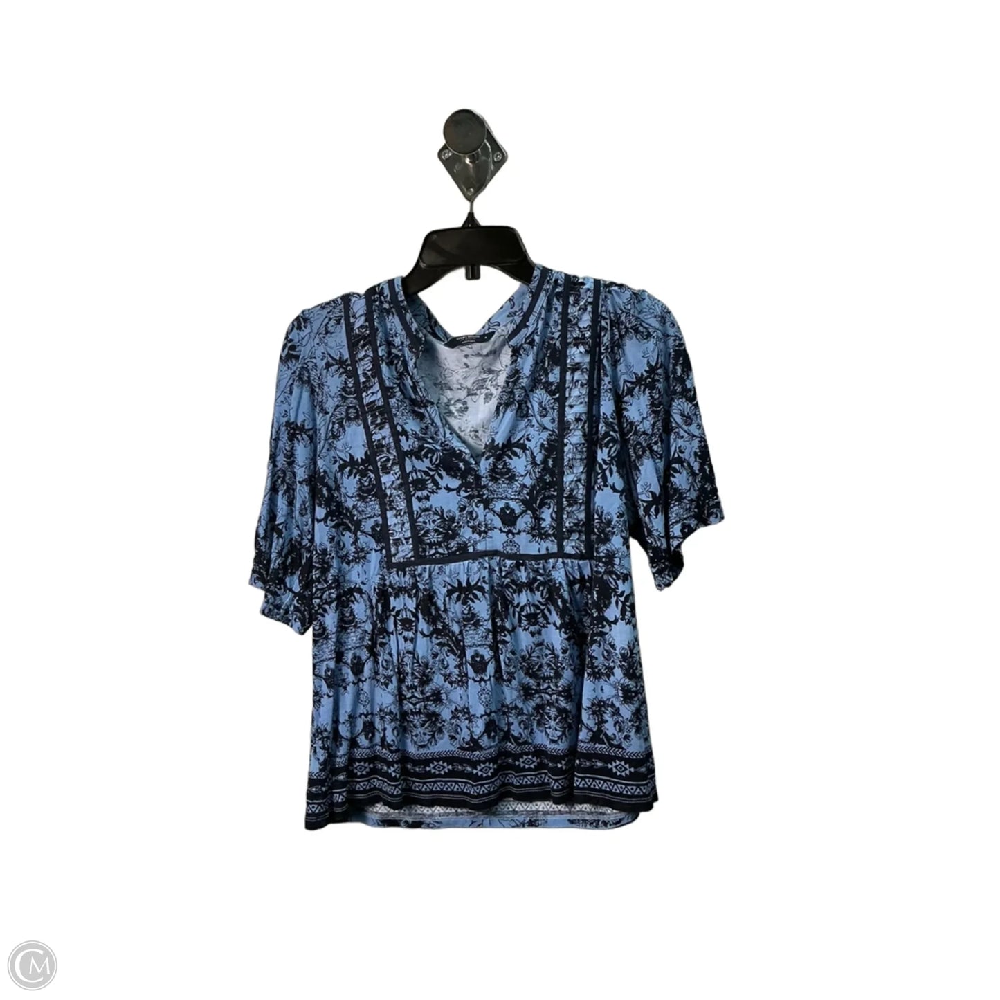 Top Long Sleeve By Lucky Brand In Blue, Size: M