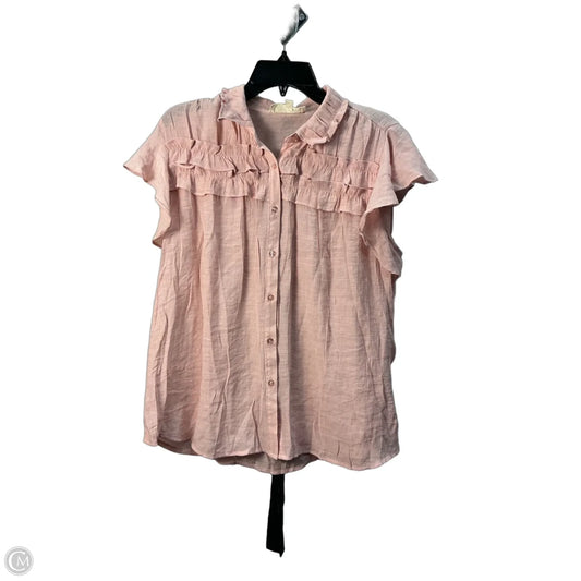 Top Sleeveless By Sweet Wanderer In Pink, Size: Xl