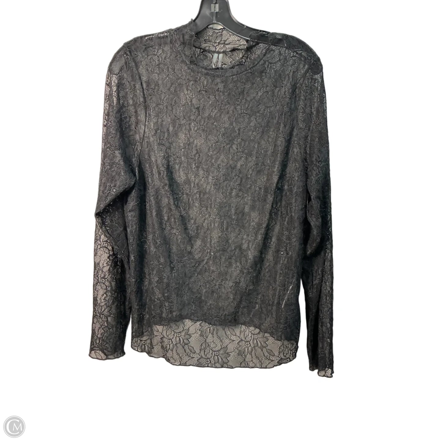 Top Long Sleeve By Anthropologie In Black, Size: 18