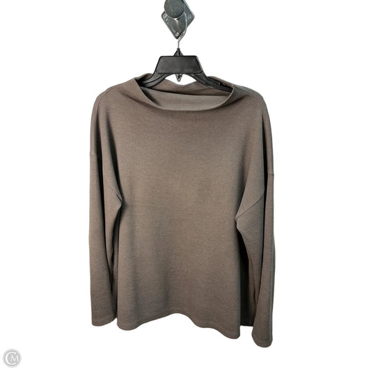 Top Long Sleeve By Eileen Fisher In Green, Size: M
