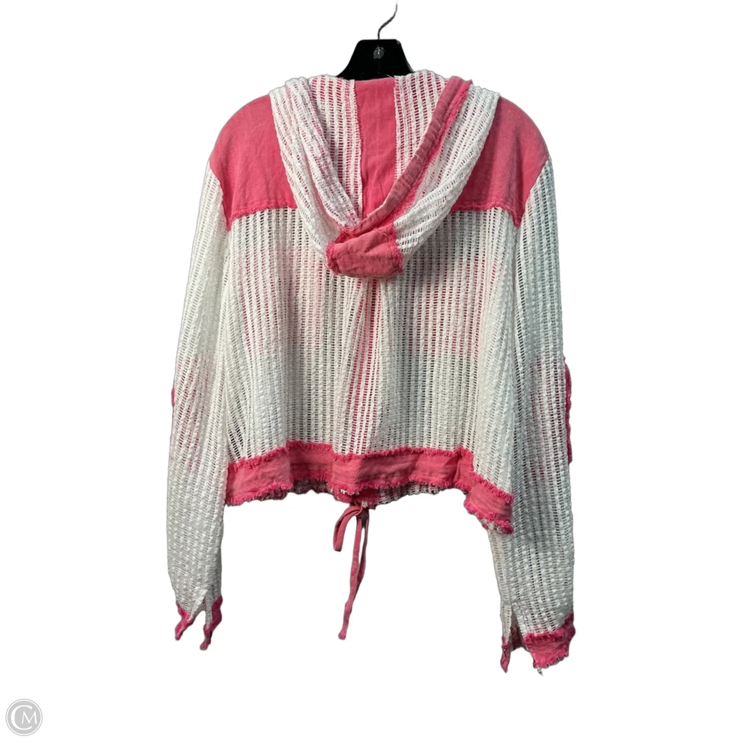 Swimwear Cover-up By Pol In Pink & White, Size: S