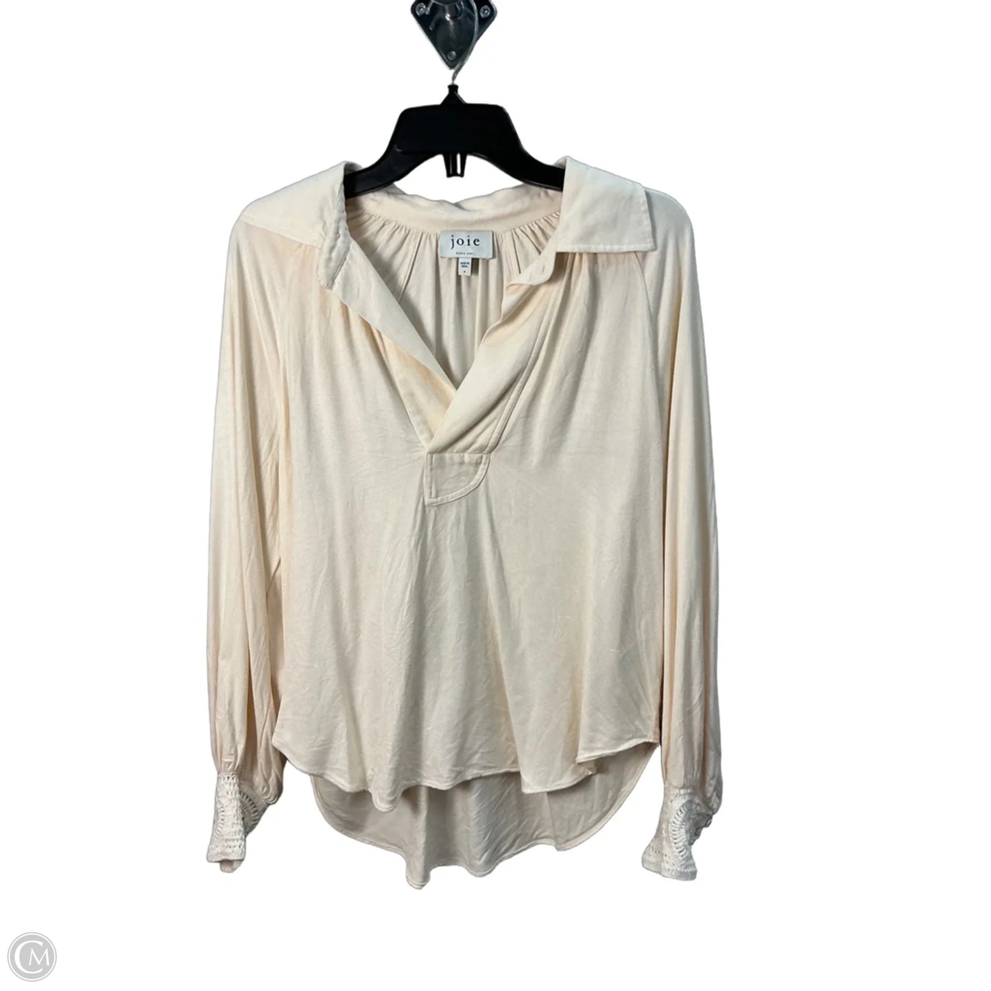 Top Long Sleeve By Joie In Cream, Size: S