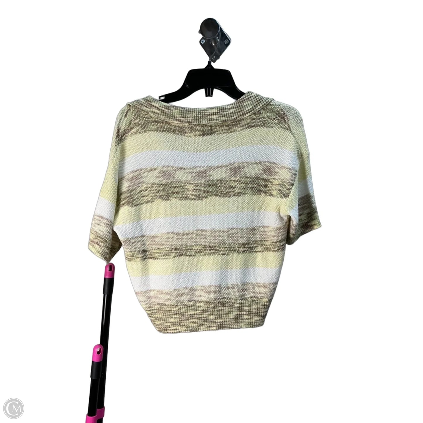 Top Short Sleeve By Heartloom In Yellow, Size: S