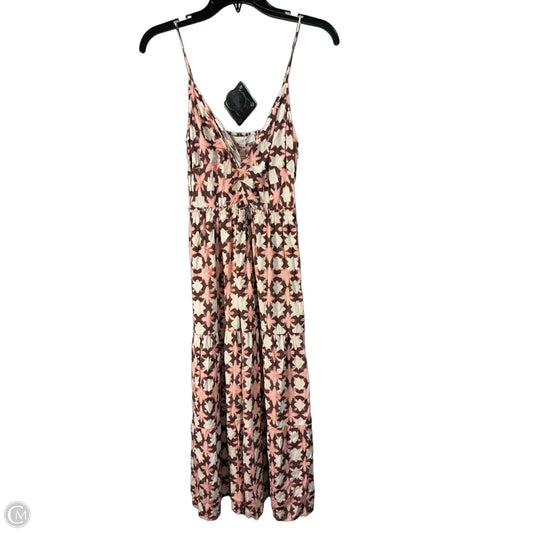 Dress Casual Midi By Loft In Pink, Size: S