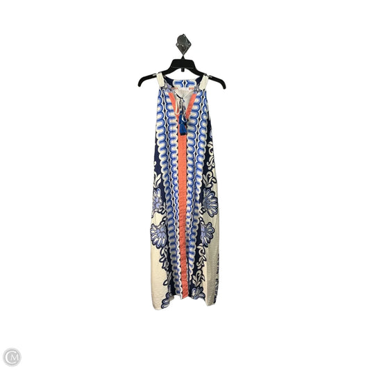 Dress Casual Maxi By Thml In Cream & Orange, Size: L