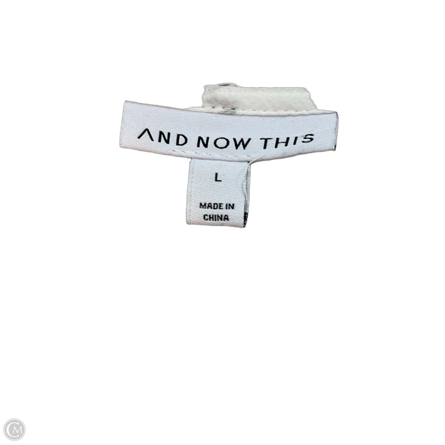 Top Long Sleeve By And Now This In White, Size: L