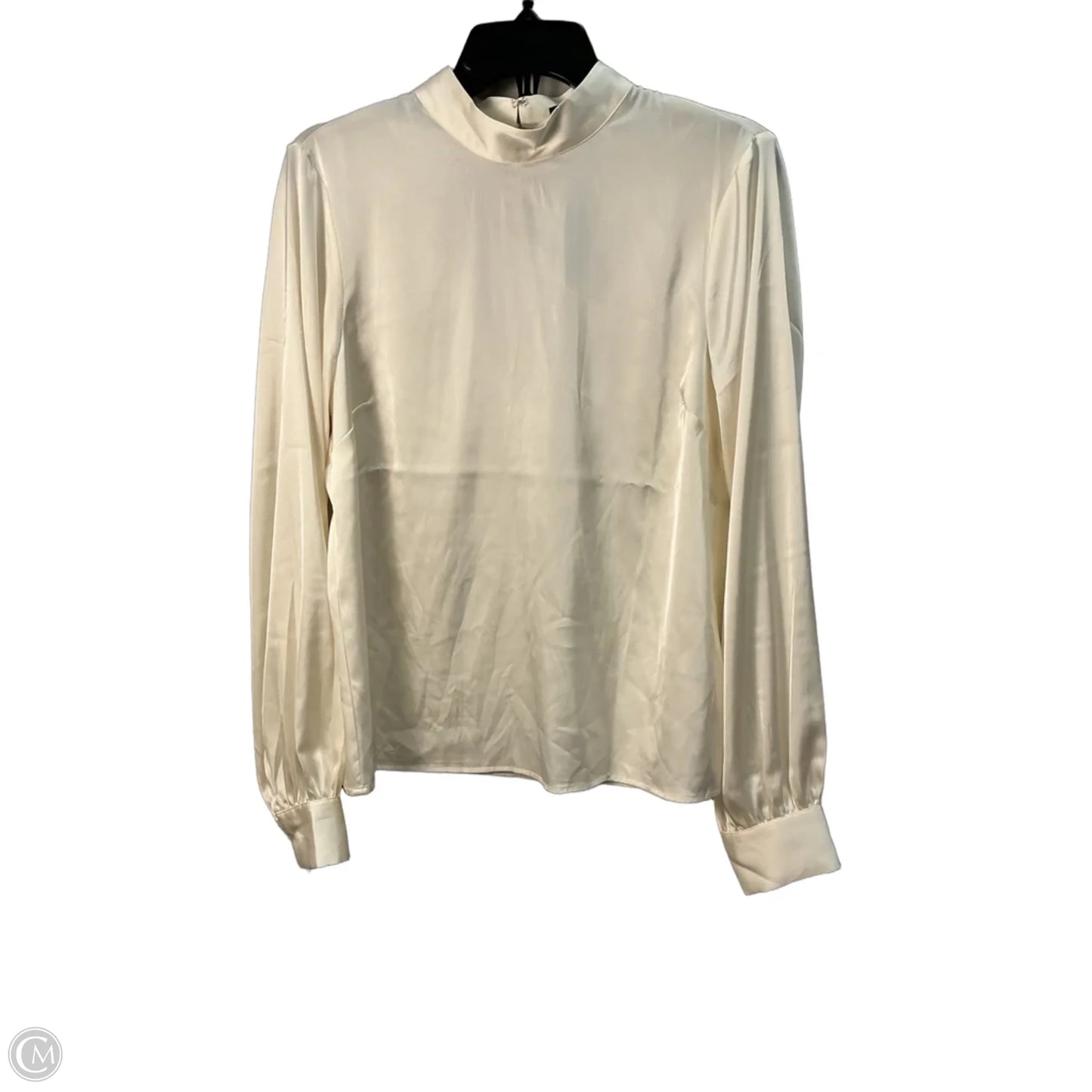 Top Long Sleeve By Express In Cream, Size: M