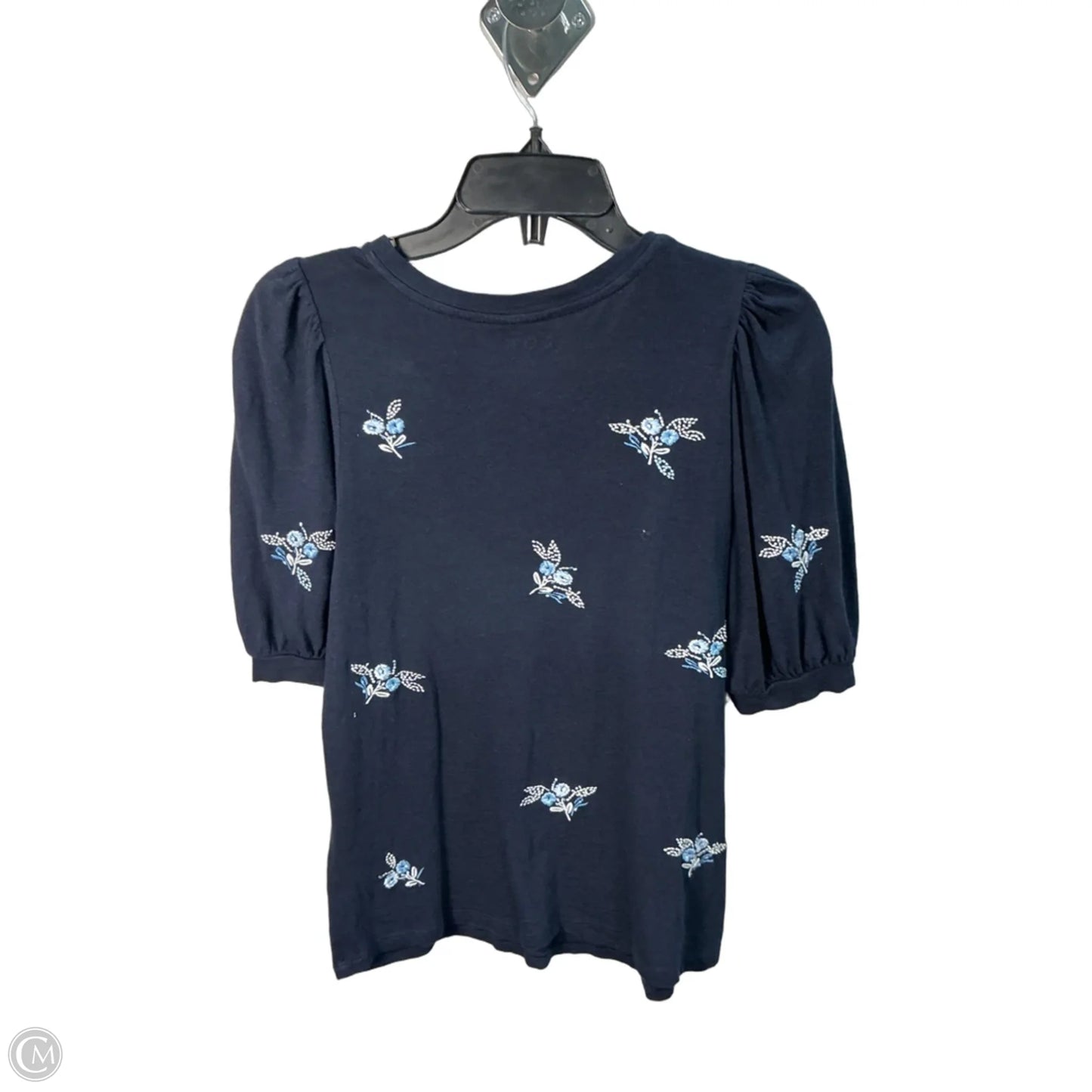 Top Short Sleeve By Loft In Blue, Size: S