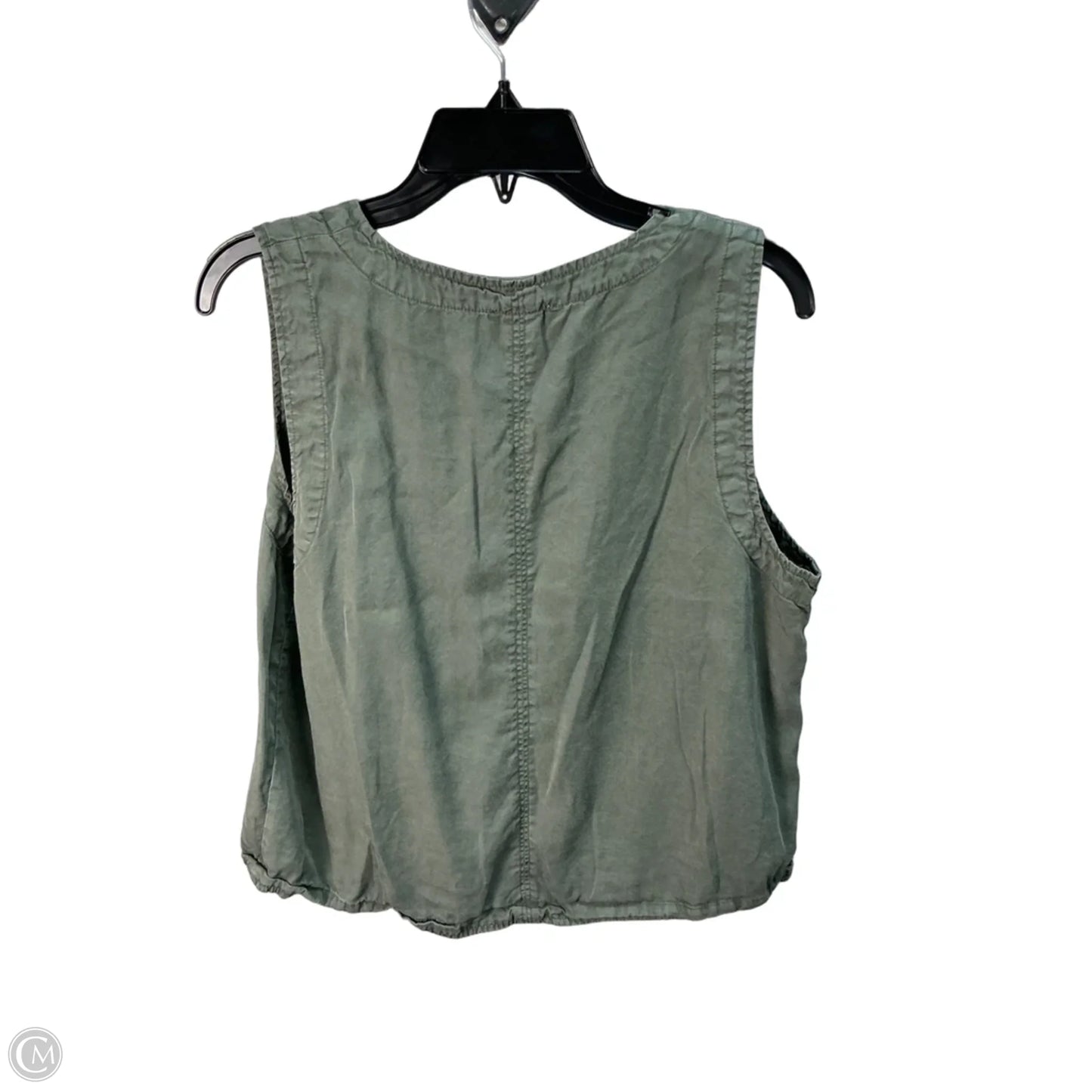 Top Sleeveless By Evereve In Green, Size: L
