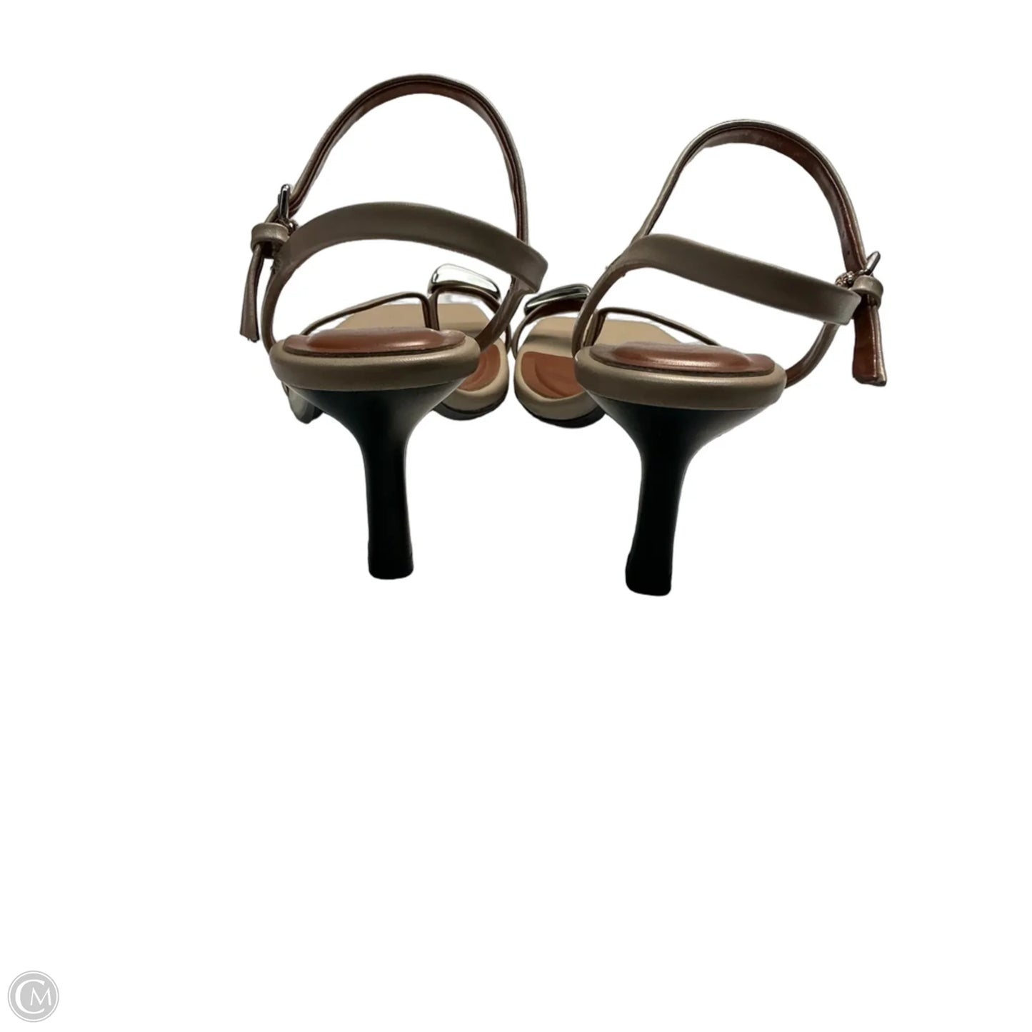 Sandals Heels Kitten By Zara In Brown, Size: 9