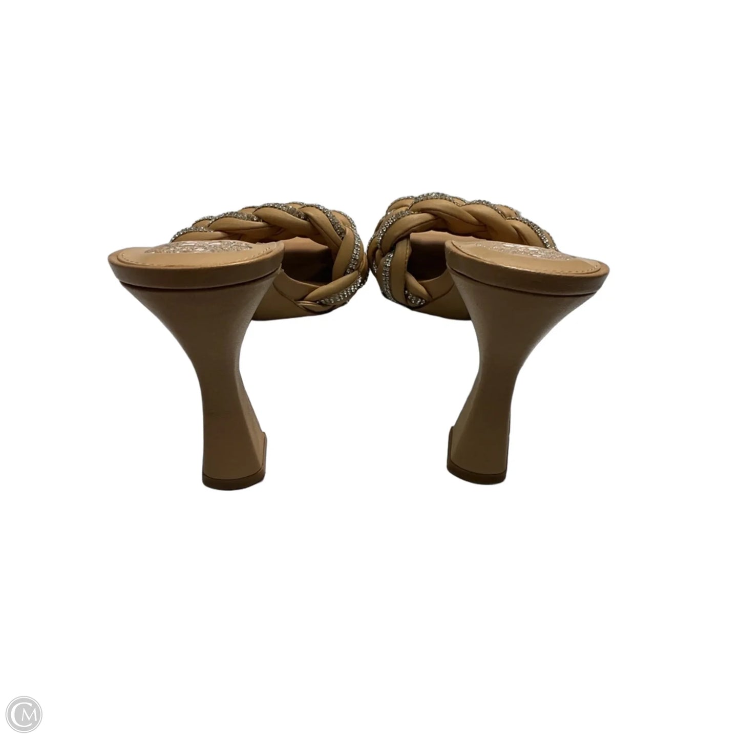 Sandals Heels Stiletto By Vince Camuto In Tan, Size: 9.5