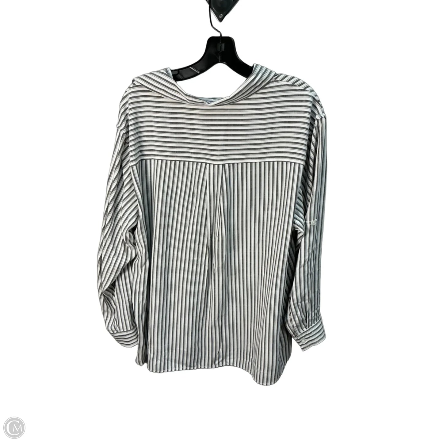 Top 3/4 Sleeve By Max Studio In Grey, Size: 18