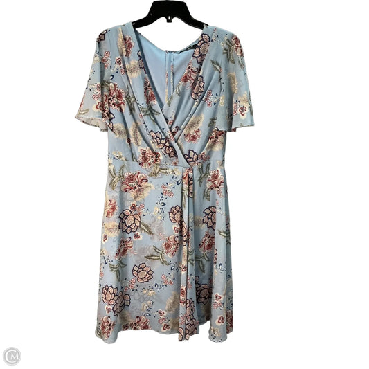 Dress Casual Midi By Lauren By Ralph Lauren In Blue, Size: M